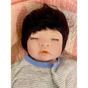 Paradise Galleries Laura Lee Eagles Newborn Reborn Baby Black Hair Numbered Sign